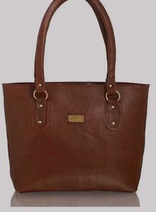 Brown Leather Tote Bag
