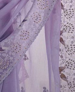 Elegant Lavender Saree