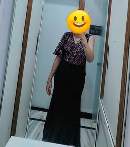 Floor Length Strachable Dress Imported Product
