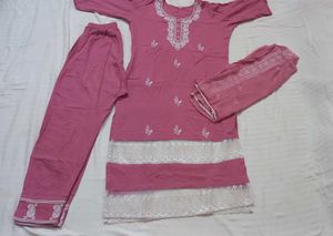 Pyazi Colour Embroidered Suit