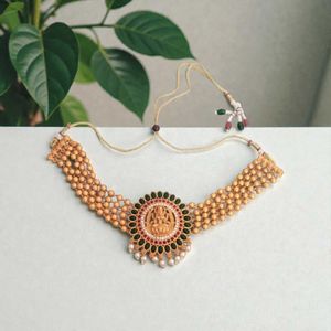 Elegant Lakshmi Necklace Set