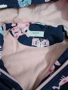 Cute Cat Print Kids Jacket