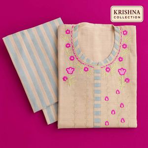 Embroidered Salwar Kameez Fabric