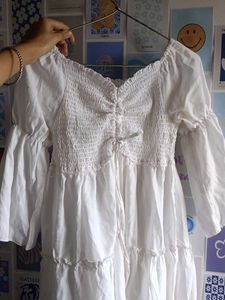 White Tiered Dress