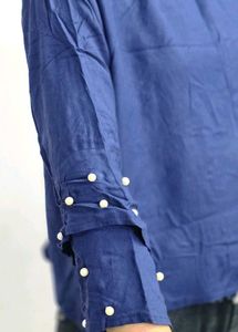 Blue Pearl Top Long Sleeve