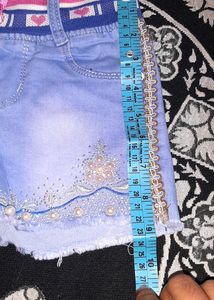 Denim Shorts For Kid Girls