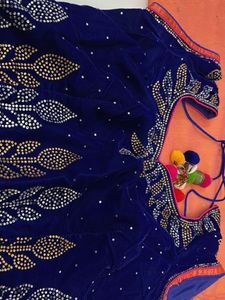 Orange Embellished saree