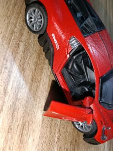 Red Toy Car Model