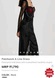 savana GOTH Core cross bodycon dress