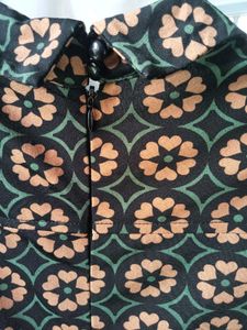 Vintage Patterned Mini Dress