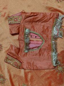 Saree With Blouse Beutiful Sare