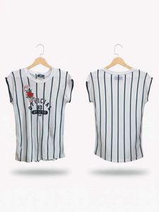 Striped Graphic Print Tee