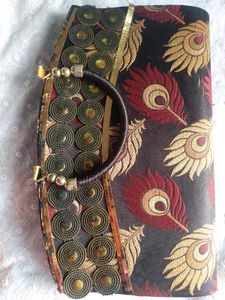 Black Embroidered Bag