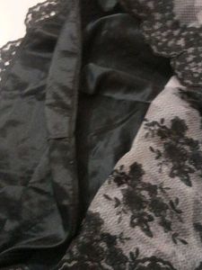 Grey &amp; Black Lace Dress