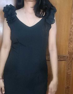 Imported Black Mini Dress