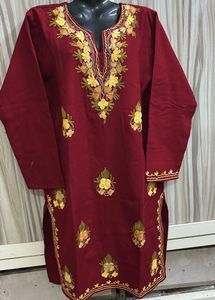co ord set Kashmiri kurti and pajama woollen