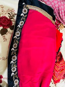 Elegant Pink Saree new with tag