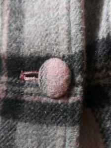 Plaid Wool Blend Coat