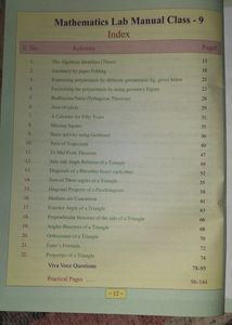 Maths Lab Manual Class 9 Mathematics