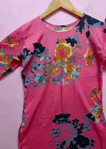 Pink Printed Kurtas(Women&#39;s)