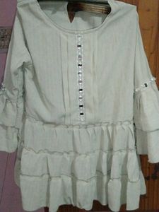 Ruffled Boho Tunic Top