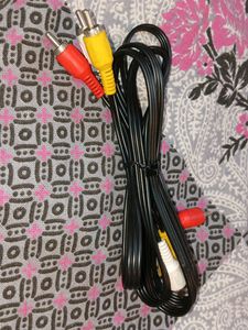 3 RCA Male to Male 3 RCA Audio Video AV Cable. Suitable for TV LC LED Home Theater Laptop PC DVD .Black,1 Pc Pack. (1.5 Meter)