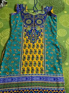 Beautiful Blue Top And Dupatta Set