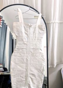 White Bandage Bodycon Dress