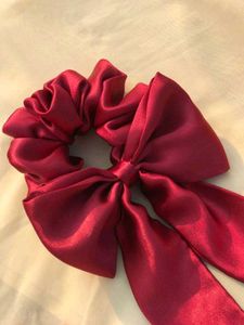 Red Bow Scrunchie