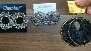 New Earrings And Jhumkas Set Of 7 Pieces