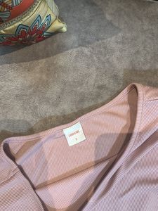 Peach One-Shoulder Top