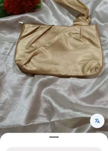 Gold Satin Clutch