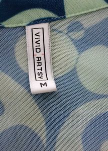 Retro Print Tie Front Top