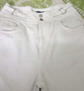 White Wide Leg Jeans