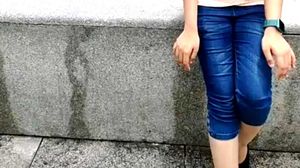 Blue Capri Jeans