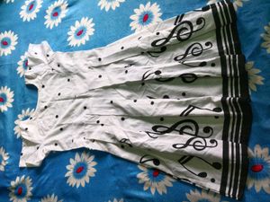 Miss Ayse Branded White Musical Dress