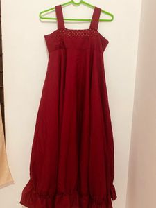 Maroon Maxi Dress