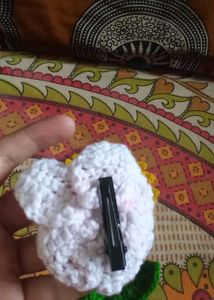 Crochet Sunflower With Lily Hair Clip🌺💗🫶🏻