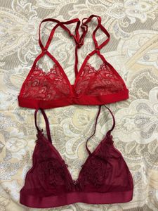 Lace Bralette Set Of 2
