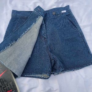 Denim Skorts