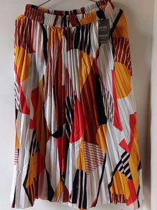 Colorful Pleated Skirt