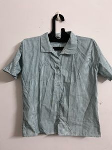 Striped Button-Down Shirt