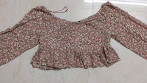 Floral Print Crop Top