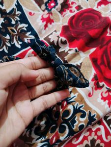 Floral Print Scrunchie