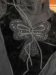 Elegant Black Velvet Top