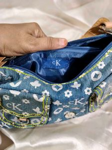 Calvin Klein Denim Shoulder Bag