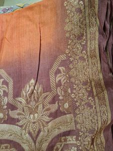 Tusser Silk Saree With Blouse