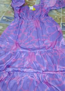 Purple Tiered Dress