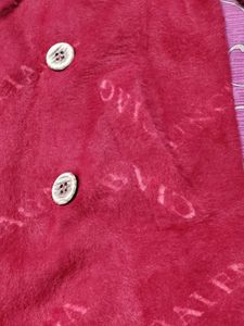 Burgundy Balenciaga Coat