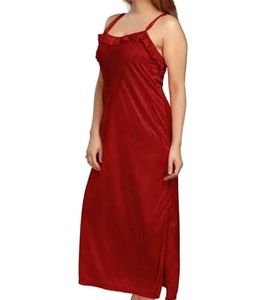 Beautiful Maroon Colour Night Gown Comfortable